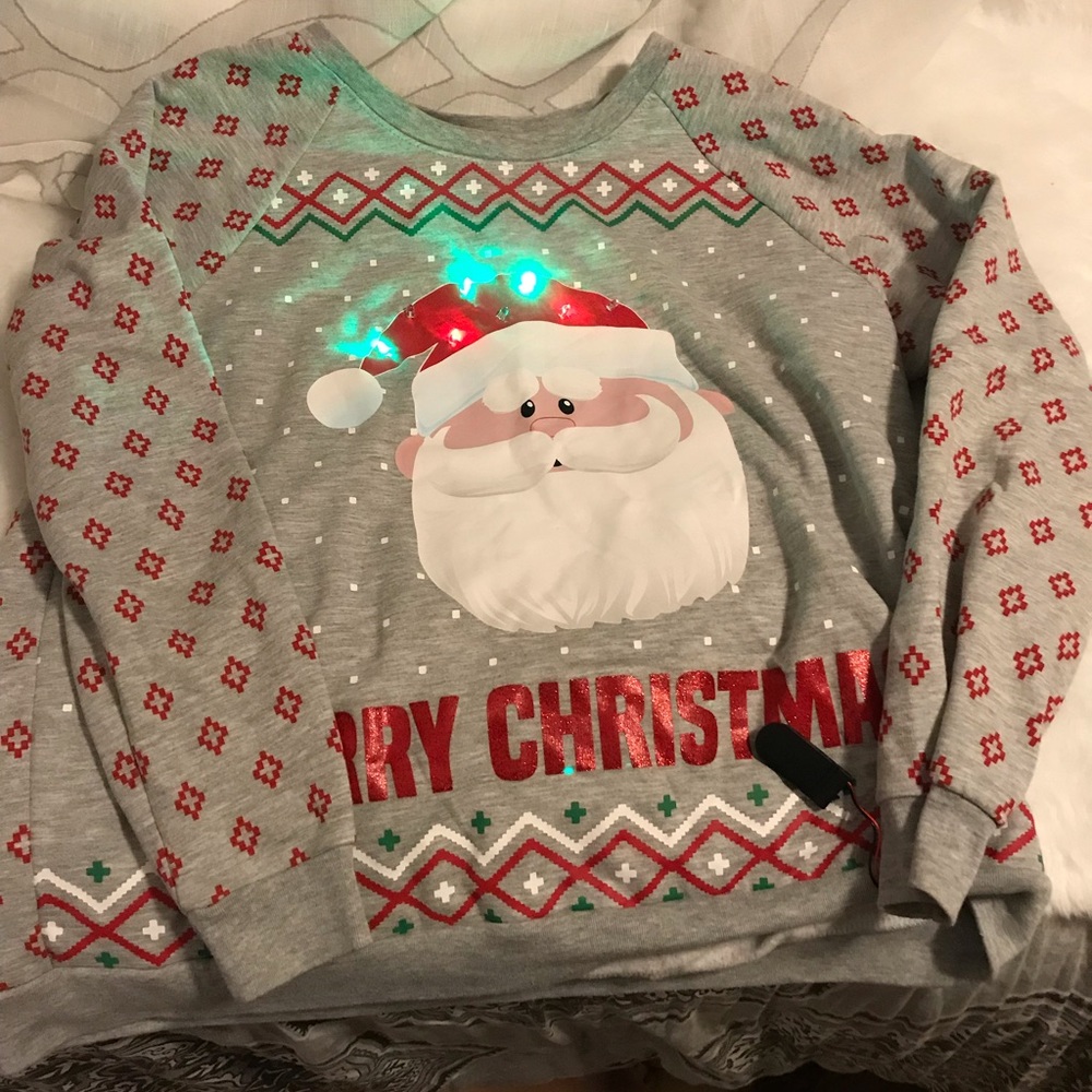 Light-up Santa Sweatshirt!